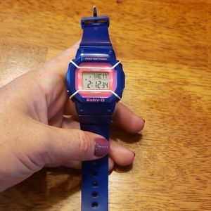 Baby-G blue and pink watch